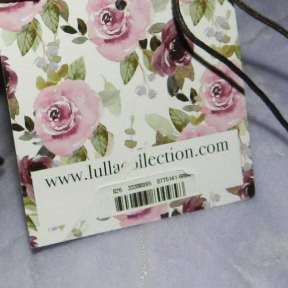 Lulla Collection Western Straw Hat with Beaded Trim Blue New/NWT - Picture 5 of 10